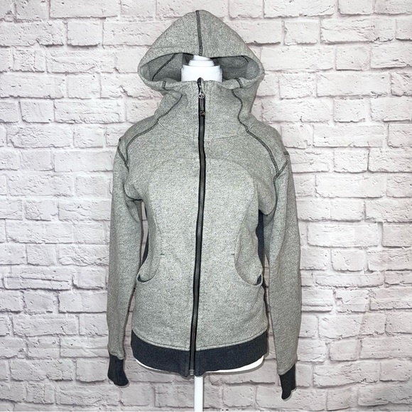 LULULEMON Women’s On The Daily Hoodie French Terry Heathered Gray Jacket Sz 6 - Picture 2 of 6